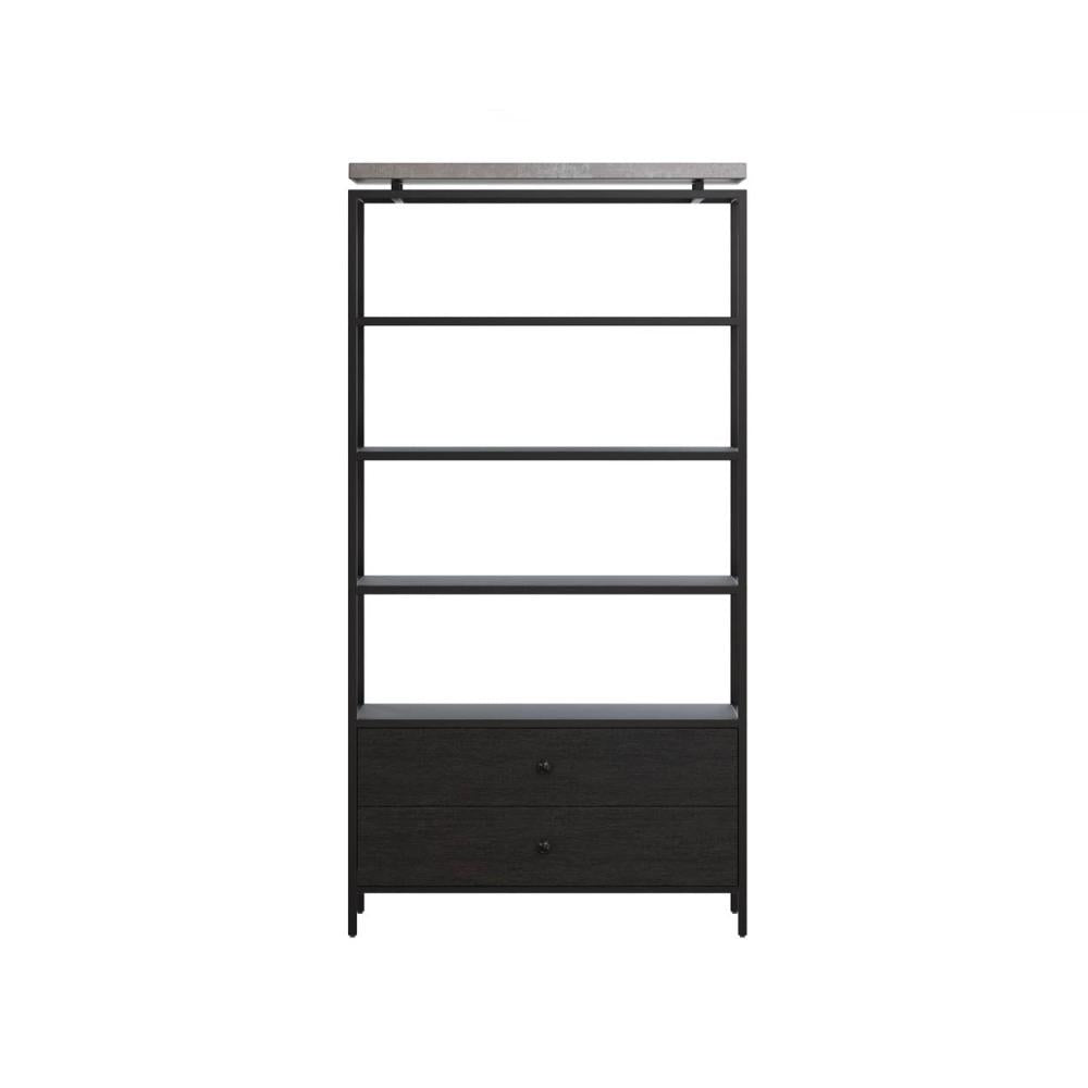 Norwood Bookcase - wooden bookcases with multiple shelves for ample storage | Image 2 | InSTYLE Home & Rugs