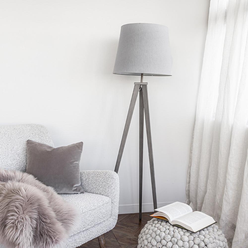 Nixon Floor Lamp Silver - perfect lighting for modern homes | Image 2 | InSTYLE Home & Rugs