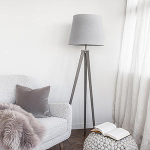 Nixon Floor Lamp Silver - perfect lighting for modern homes | Image 2 | InSTYLE Home & Rugs