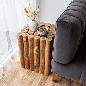 Natura Kotak Square Stool - stylish square stool perfect for small spaces and minimal interiors | Image 4 | InSTYLE Home & Rugs