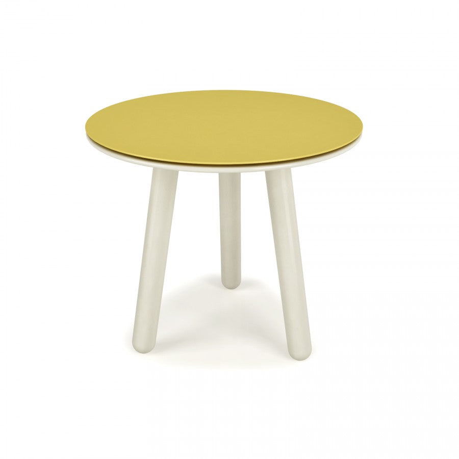 Inverse Large Lacquered & Steel End Table - accent tables for living rooms | Image 1 | InSTYLE Home & Rugs