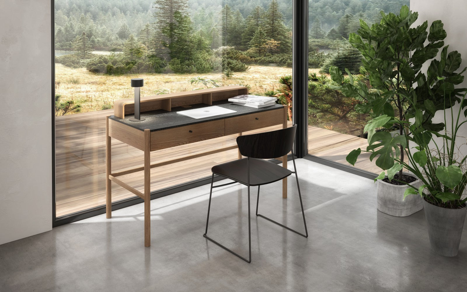 Jules Desk with hutch - perfect for work or study | Image 5 | InSTYLE Home & Rugs