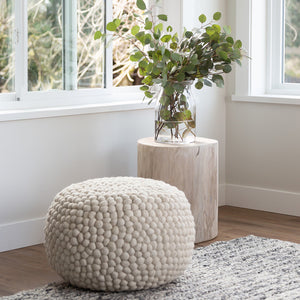 Bohemian Pebble Pouf - versatile pouf for extra seating or as a footrest | Image 4 | InSTYLE Home & Rugs