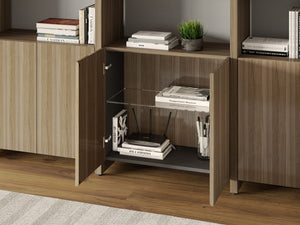 BDI Linea 96" Three-Shelf System 580222 - space-saving shelf for efficient storage and organization | Image 4 | InSTYLE Home & Rugs