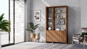 BDI Linea 66" Three-Shelf System 580121 - versatile shelf for organizing books, decor, and more | Image 3 | InSTYLE Home & Rugs