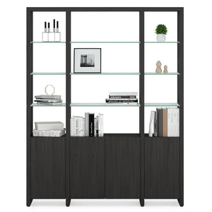 BDI Linea 66" Three-Shelf System 580121 - versatile shelf for organizing books, decor, and more | Image 2 | InSTYLE Home & Rugs