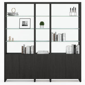 BDI Linea 81" Three-Shelf System 580212 - versatile shelf for organizing books, decor, and more | Image 2 | InSTYLE Home & Rugs