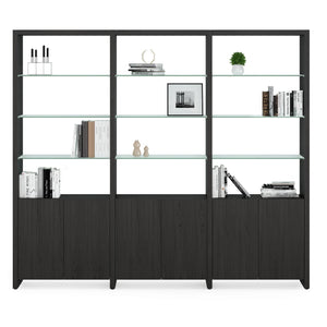 BDI Linea 96" Three-Shelf System 580222 - space-saving shelf for efficient storage and organization | Image 2 | InSTYLE Home & Rugs