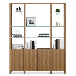 BDI Linea 66" Three-Shelf System 580121 - versatile shelf for organizing books, decor, and more | Image 1 | InSTYLE Home & Rugs