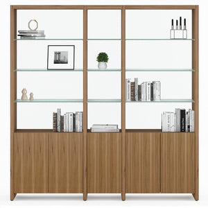 BDI Linea 81" Three-Shelf System 580212 - versatile shelf for organizing books, decor, and more | Image 1 | InSTYLE Home & Rugs