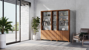 BDI Linea 81" Three-Shelf System 580212 - versatile shelf for organizing books, decor, and more | Image 4 | InSTYLE Home & Rugs