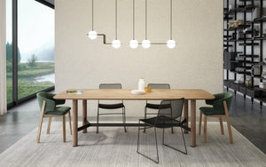 Link 98'' Wooden Dining Table - stylish dining table for gatherings | Image 2 | InSTYLE Home & Rugs