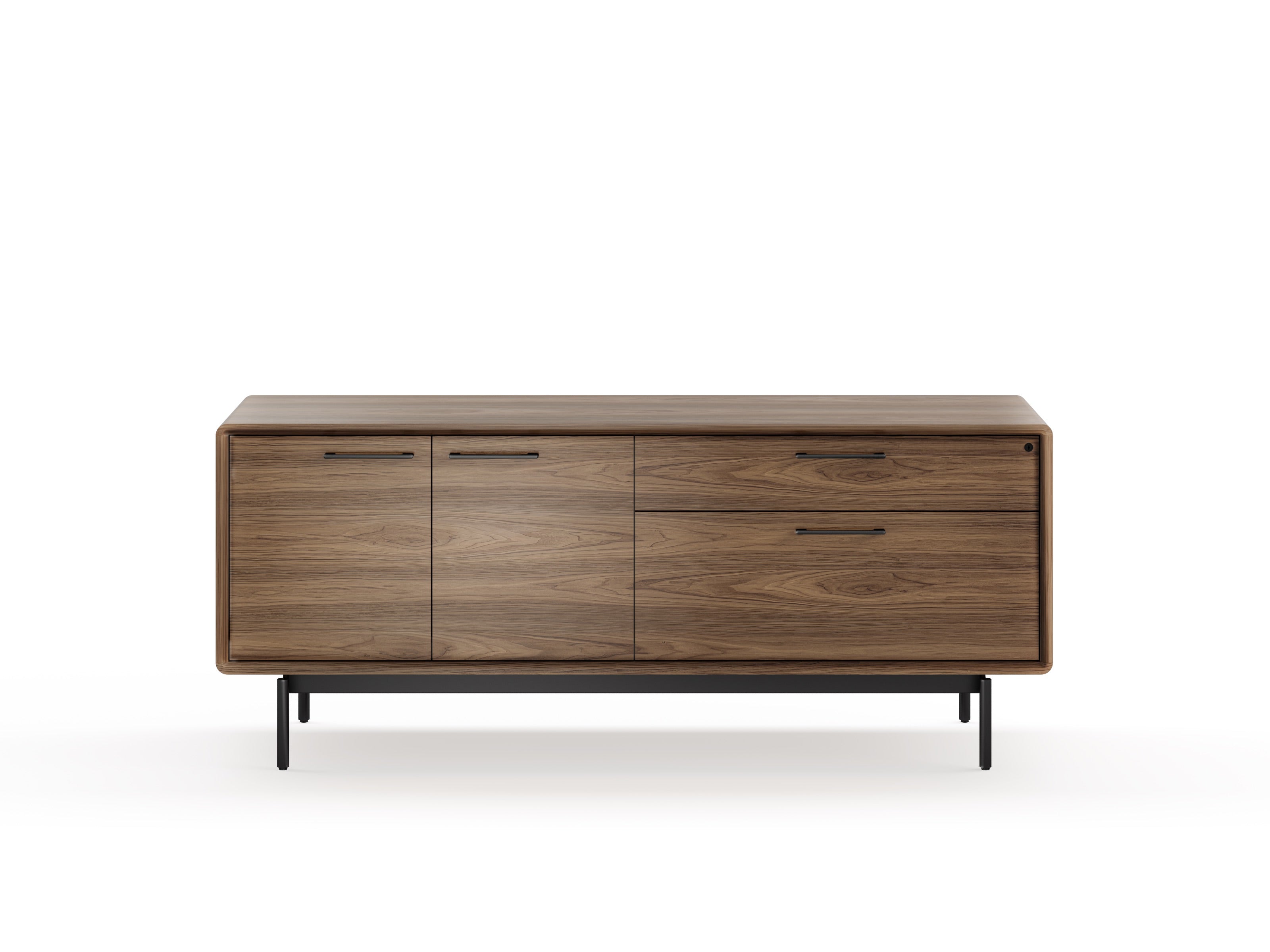 LINQ Office 6829 Storage Credenza - wooden storage credenza with drawers and cabinets for versatile storage | Image 1 | InSTYLE Home & Rugs