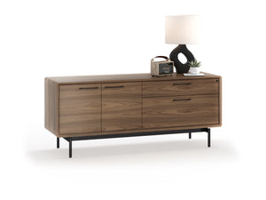 LINQ Office 6829 Storage Credenza - wooden storage credenza with drawers and cabinets for versatile storage | Image 10 | InSTYLE Home & Rugs