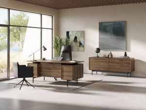 LINQ Office 6829 Storage Credenza - wooden storage credenza with drawers and cabinets for versatile storage | Image 3 | InSTYLE Home & Rugs