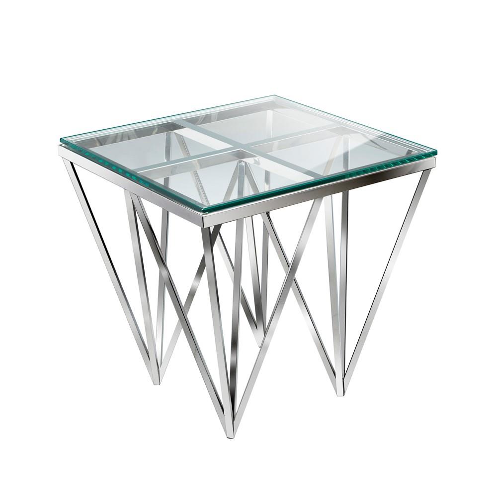 LUXOR End Table GY-ET-7745 Polished stainless steel - available in various materials and finishes | Image 1 | InSTYLE Home & Rugs