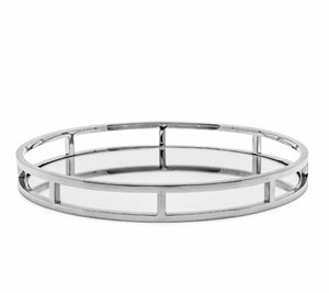 Round Stainless Steel Mirror Tray - available in various shapes, sizes, and materials | Image 1 | InSTYLE Home & Rugs
