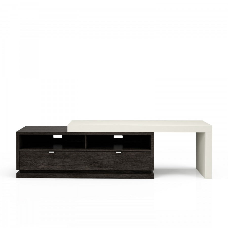 Otello Wood & Lacquered TV Stand - space-saving tv media storage console for organized entertainment | Image 1 | InSTYLE Home & Rugs