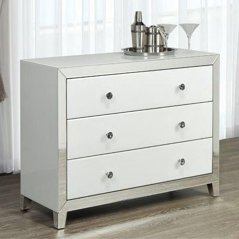 White Mirror Sideboard - perfect for living room storage | Image 1 | InSTYLE Home & Rugs