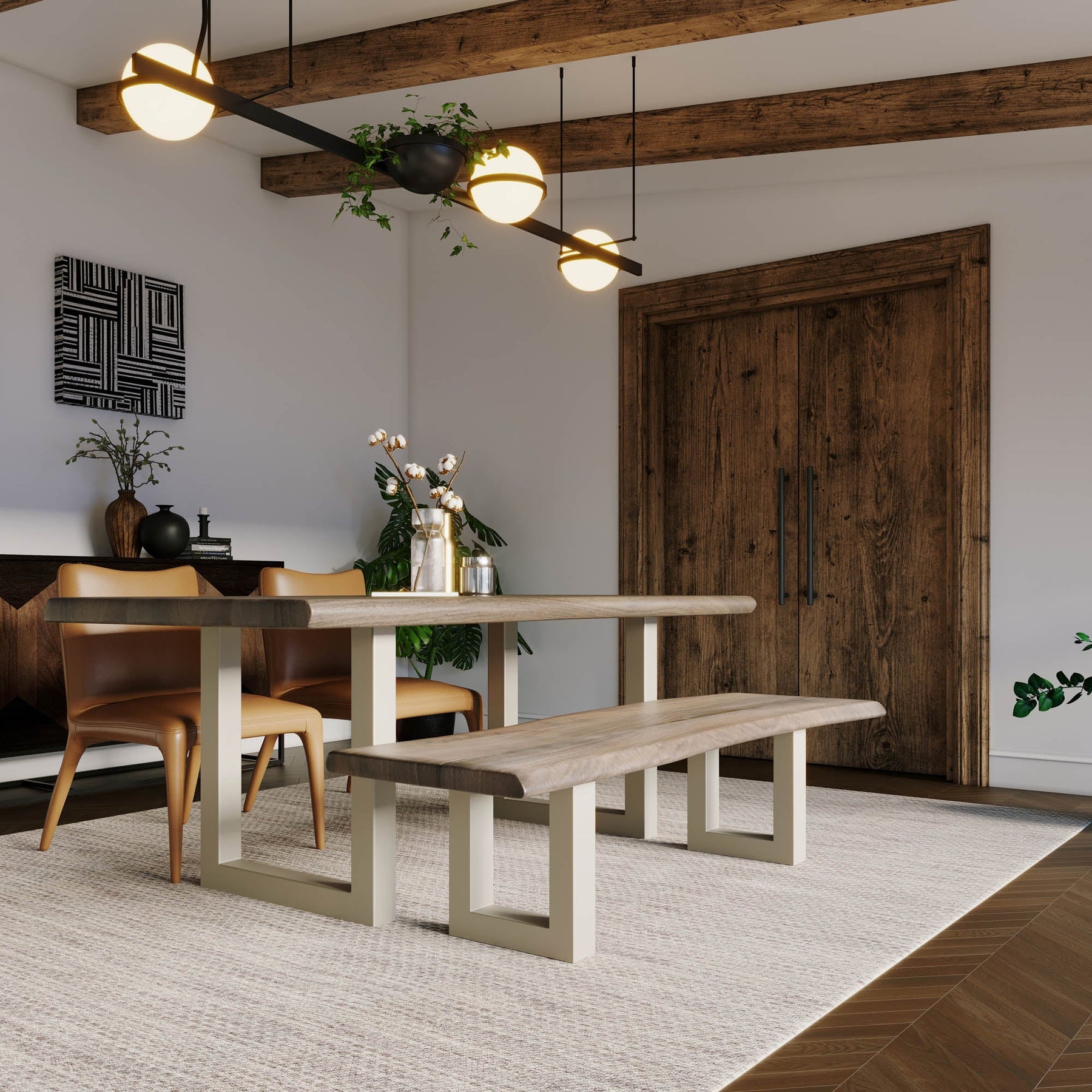 TAJ Dining Bench - comfortable dining experience | Image 2 | InSTYLE Home & Rugs