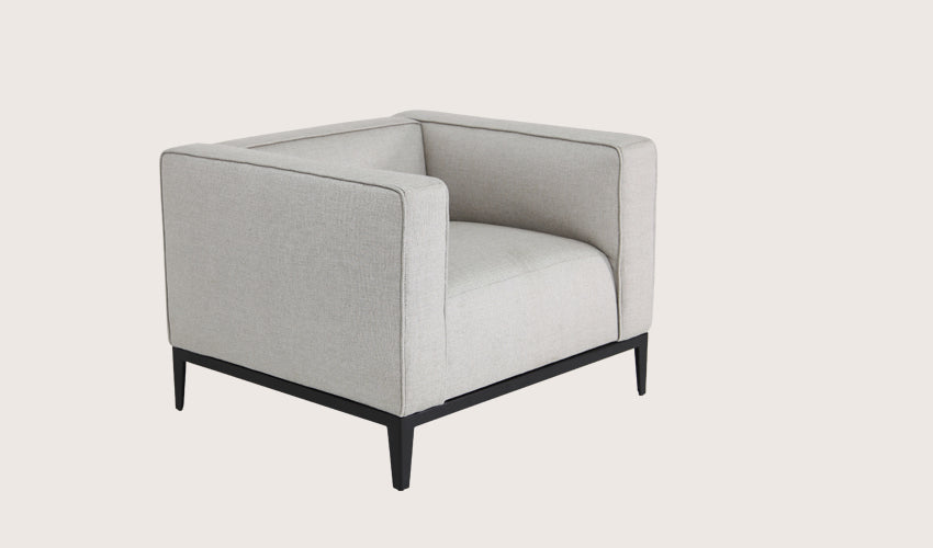 California Armchair - upholstered armchair with padded comfort | Image 1 | InSTYLE Home & Rugs