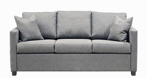 1435-Collette three seat sofabed light grey.