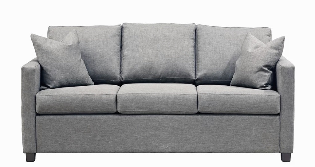 1435-Collette three seat sofabed light grey.