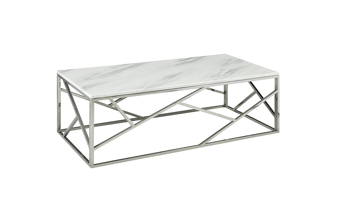Carole Faux Marble Coffee Table - functional centerpieces for homes | Image 1 | InSTYLE Home & Rugs