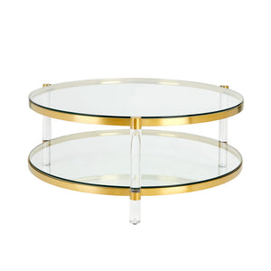 PALOMA Brushed Gold or Steel Coffee Table - functional centerpieces for homes | Image 3 | InSTYLE Home & Rugs
