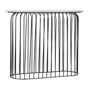 FLORA Console Table Marble top Gold steel base | InSTYLE Home & Rugs