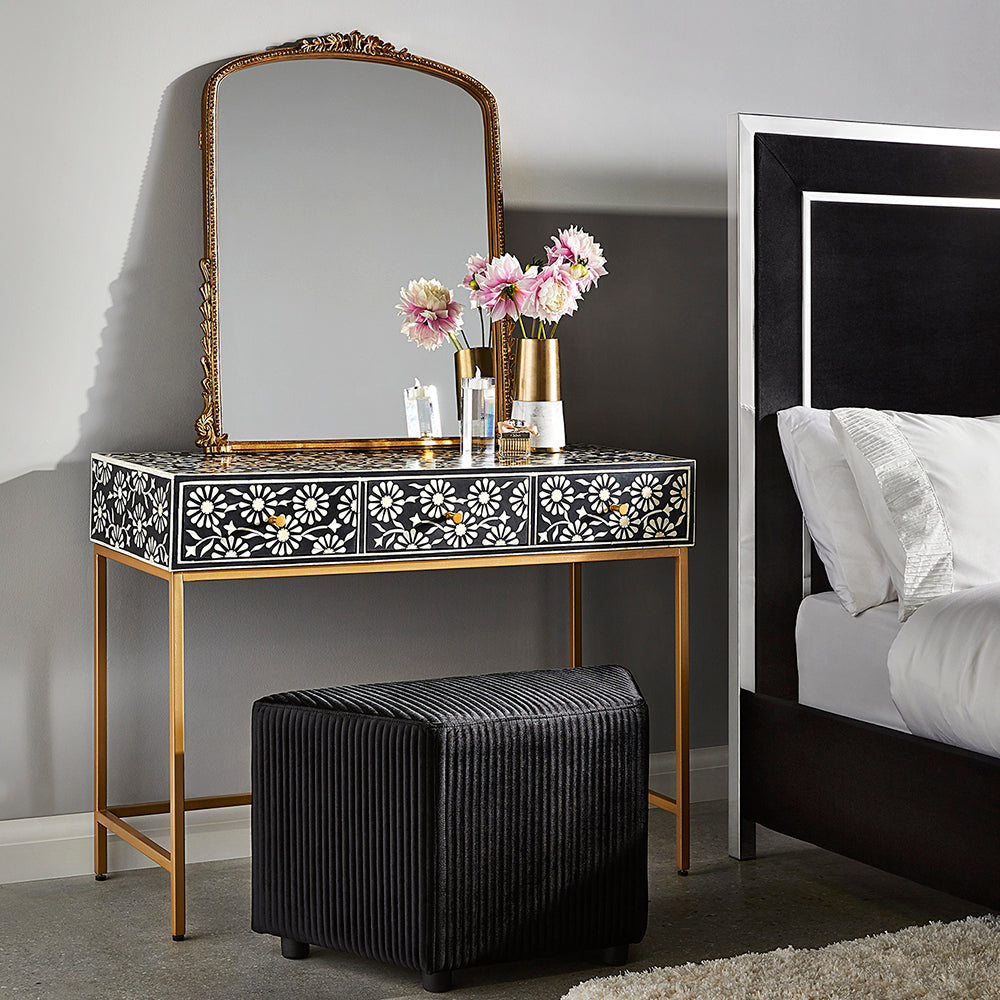 Augustine Bone Inlay Console - elegant console table for modern living room decor | Image 2 | InSTYLE Home & Rugs