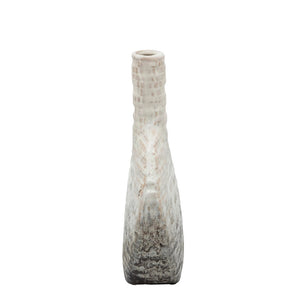 16020-03 2 tone vase textured oval beige