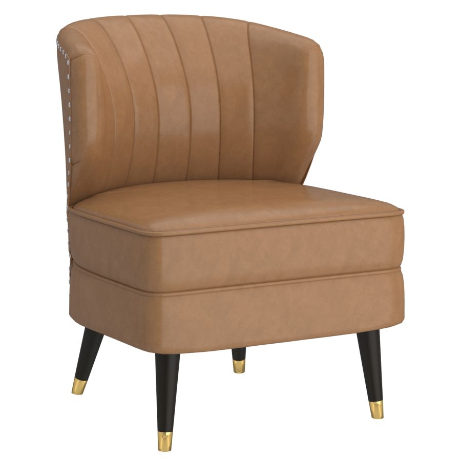 Kyrie Accent Chair in Grey-Beige