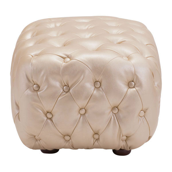 Connoisseur Gold Ottoman - comfortable ottoman for any room | Image 2 | InSTYLE Home & Rugs