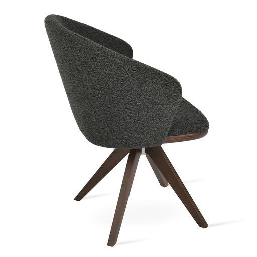 Athena Pyramid Swivel - elegant seating for dining areas | Image 2 | InSTYLE Home & Rugs