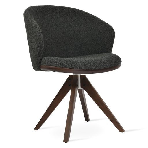 Athena Pyramid Swivel - elegant seating for dining areas | Image 1 | InSTYLE Home & Rugs