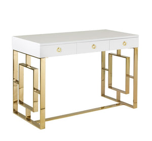 Baccarat White Desk - perfect for work or study | Image 2 | InSTYLE Home & Rugs