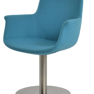 Bottega Round Swivel - comfortable seating for dining and office spaces | Image 3 | InSTYLE Home & Rugs