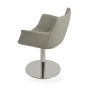 Bottega Round Swivel - comfortable seating for dining and office spaces | Image 5 | InSTYLE Home & Rugs