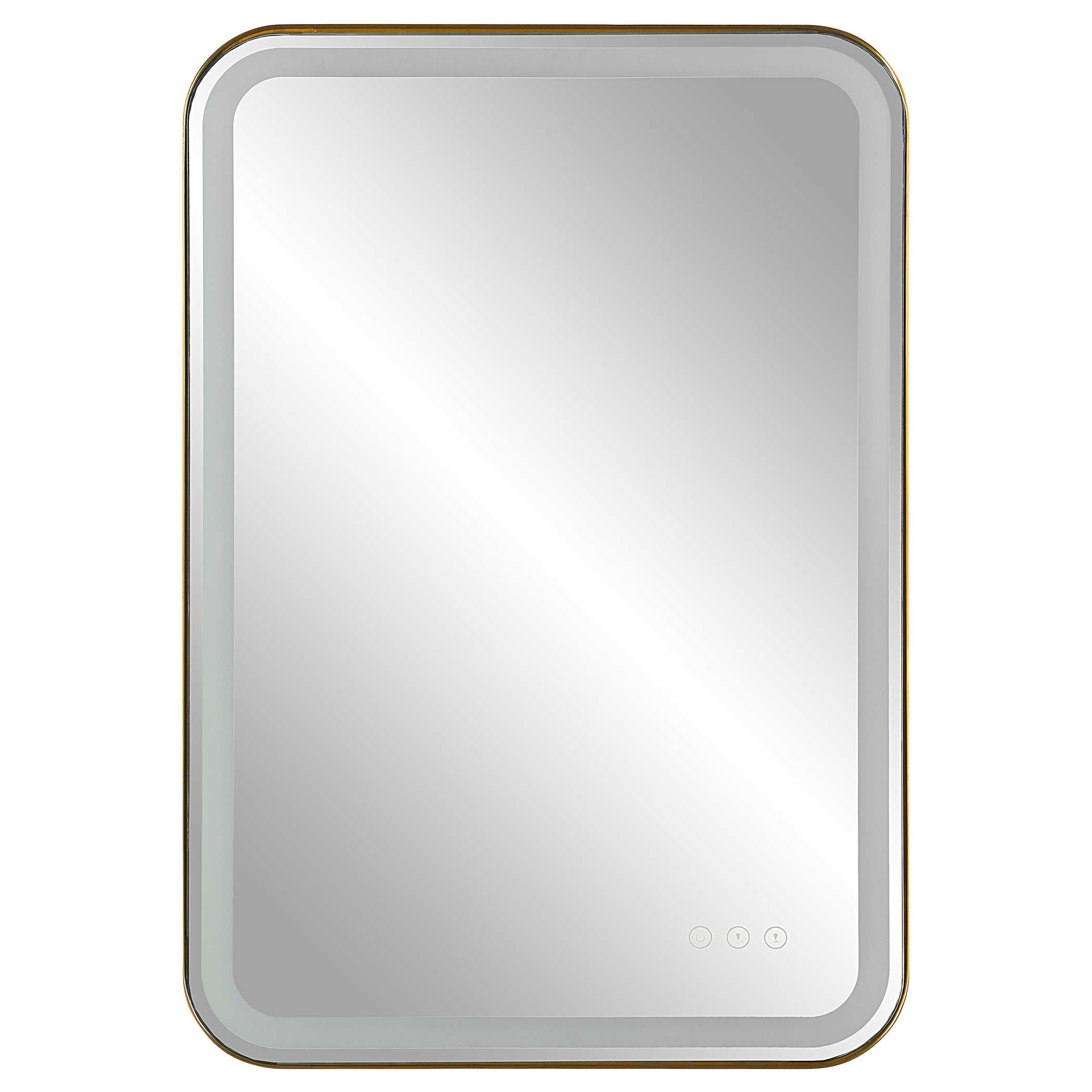 CROFTON LIGHTED VANITY MIRROR - elegant and functional accent pieces for any room | Image 1 | InSTYLE Home & Rugs