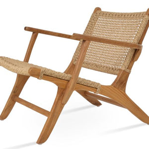 Calava Teak Armchair Lounge - modern accent armchair for stylish interiors | Image 4 | InSTYLE Home & Rugs