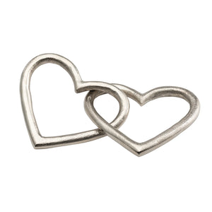 Chain 2 Linked Hearts Aluminum Decor Sculpture - modern home decor for a fresh and inviting space | Image 4 | InSTYLE Home & Rugs