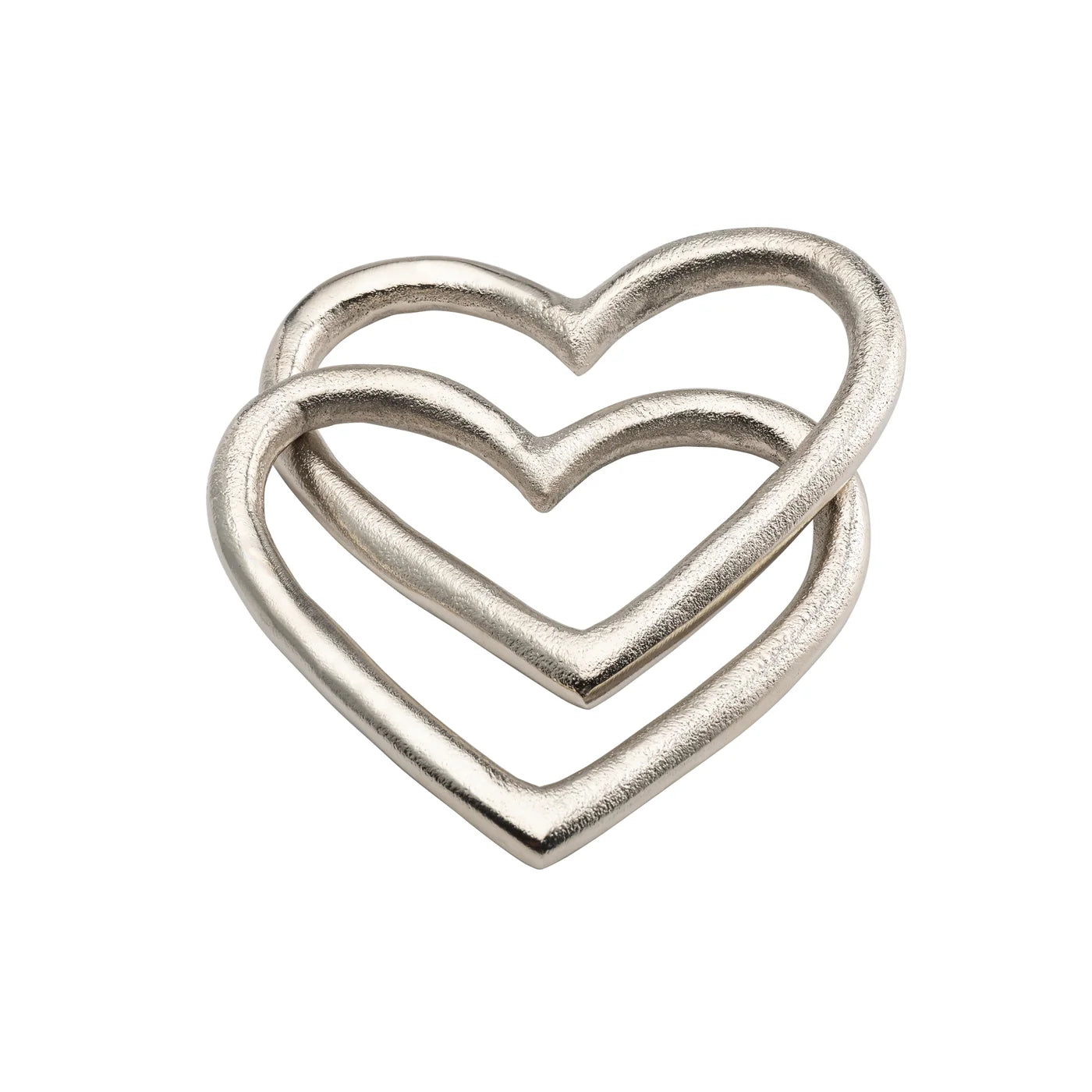 Chain 2 Linked Hearts Aluminum Decor Sculpture - modern home decor for a fresh and inviting space | Image 1 | InSTYLE Home & Rugs