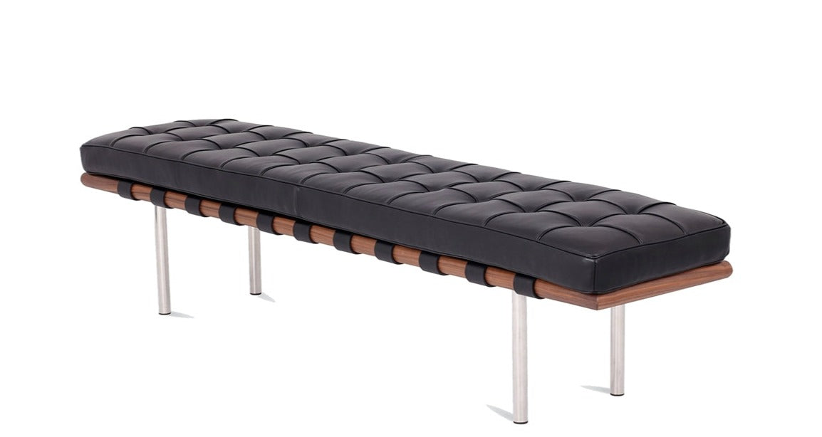 Barcelona Style Leather Bench - durable bench with modern style | Image 2 | InSTYLE Home & Rugs