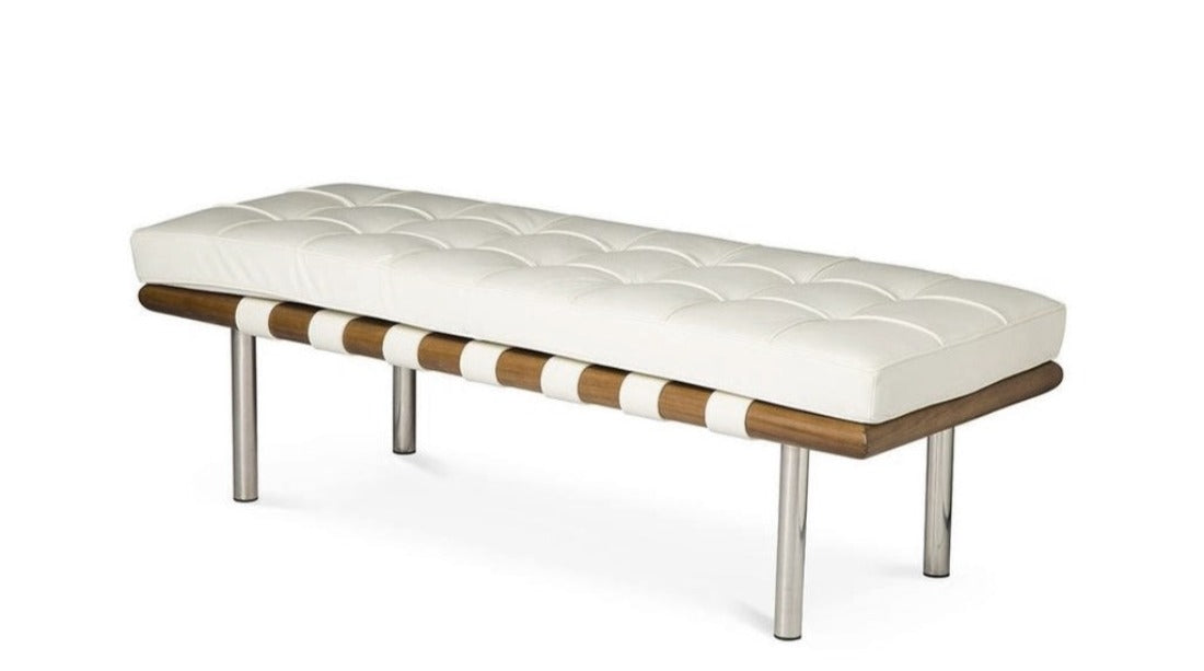 Barcelona Style Leather Bench - durable bench with modern style | Image 1 | InSTYLE Home & Rugs