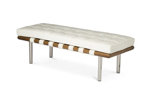 Barcelona Style Leather Bench - durable bench with modern style | Image 1 | InSTYLE Home & Rugs