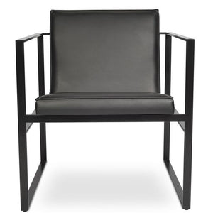 Cube Metal Lounge - upholstered armchair with padded comfort | Image 4 | InSTYLE Home & Rugs