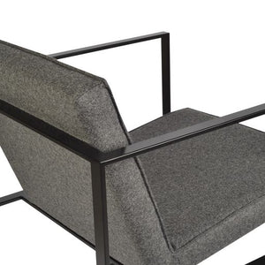 Cube Metal Lounge - upholstered armchair with padded comfort | Image 2 | InSTYLE Home & Rugs
