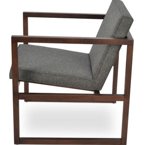 Cube Wood Lounge - modern accent armchair for stylish interiors | Image 3 | InSTYLE Home & Rugs