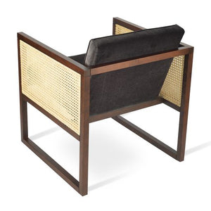 Cube Wood Wicker Lounge - modern accent armchair for stylish interiors | Image 2 | InSTYLE Home & Rugs